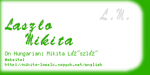 laszlo mikita business card